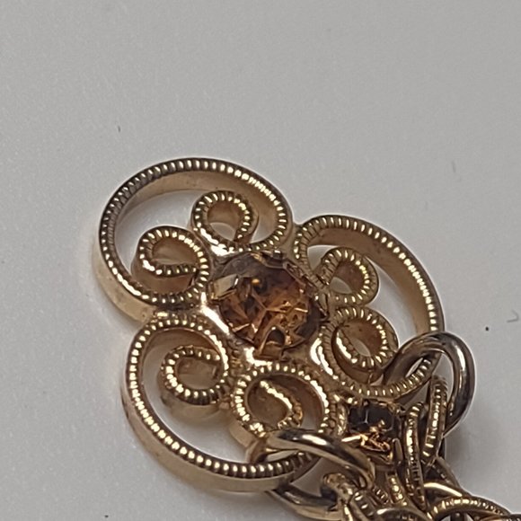 Vintage Metal Necklace With Small Pendant 22 1/2 Inches Long - Picture 9 of 13